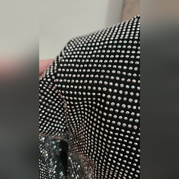 CLOUD TEN Jones Studded Cropped Blazer. Black Silver Studded. Size Small - Picture 15 of 15